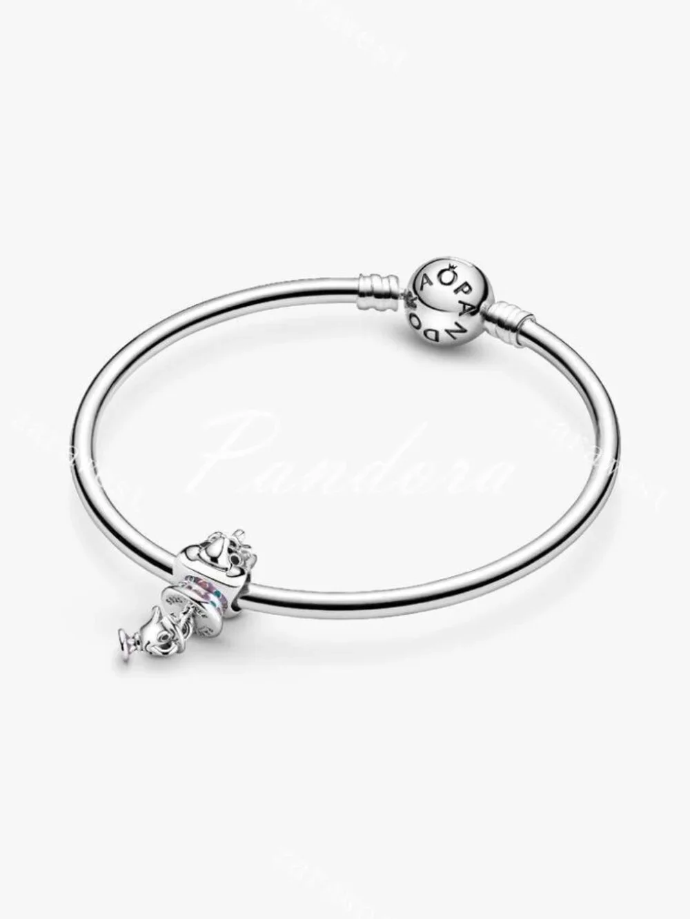 Pandora Disney Beauty and the Beast Mrs. Potts and Chip Dangle Charm